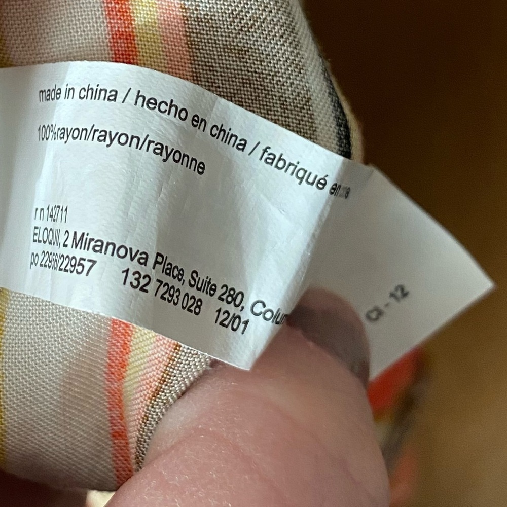 Eloquii 22 Orange and Yellow Faux Wrap Romper - Picture 10 of 16